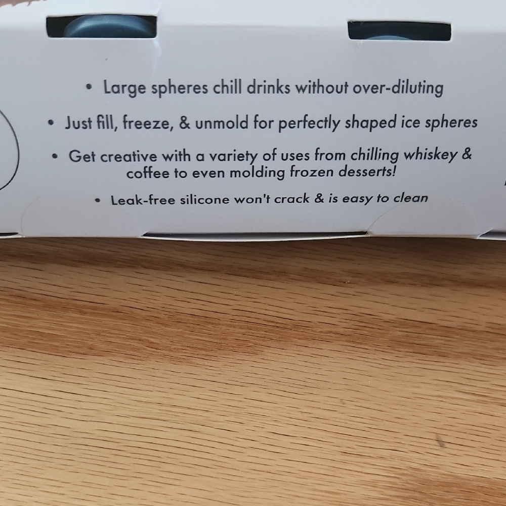 2 Pack Silicone Ice Sphere Molds for Drinks - Picture 7 of 14